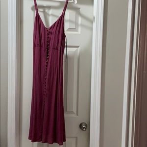 Flowing A-line spaghetti strapped dress